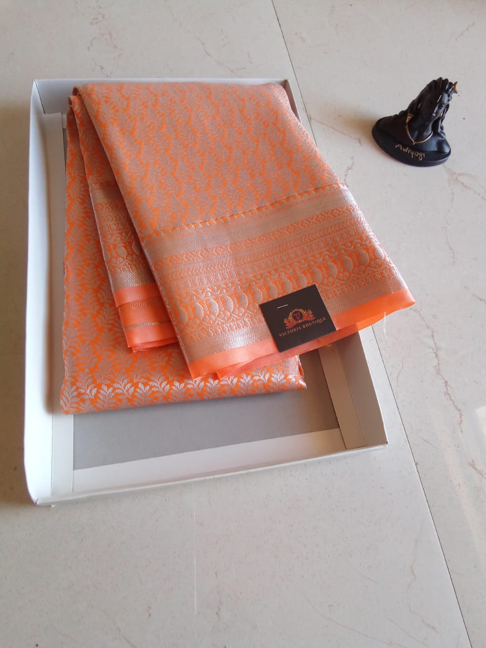 Samuthrika Silver Saree